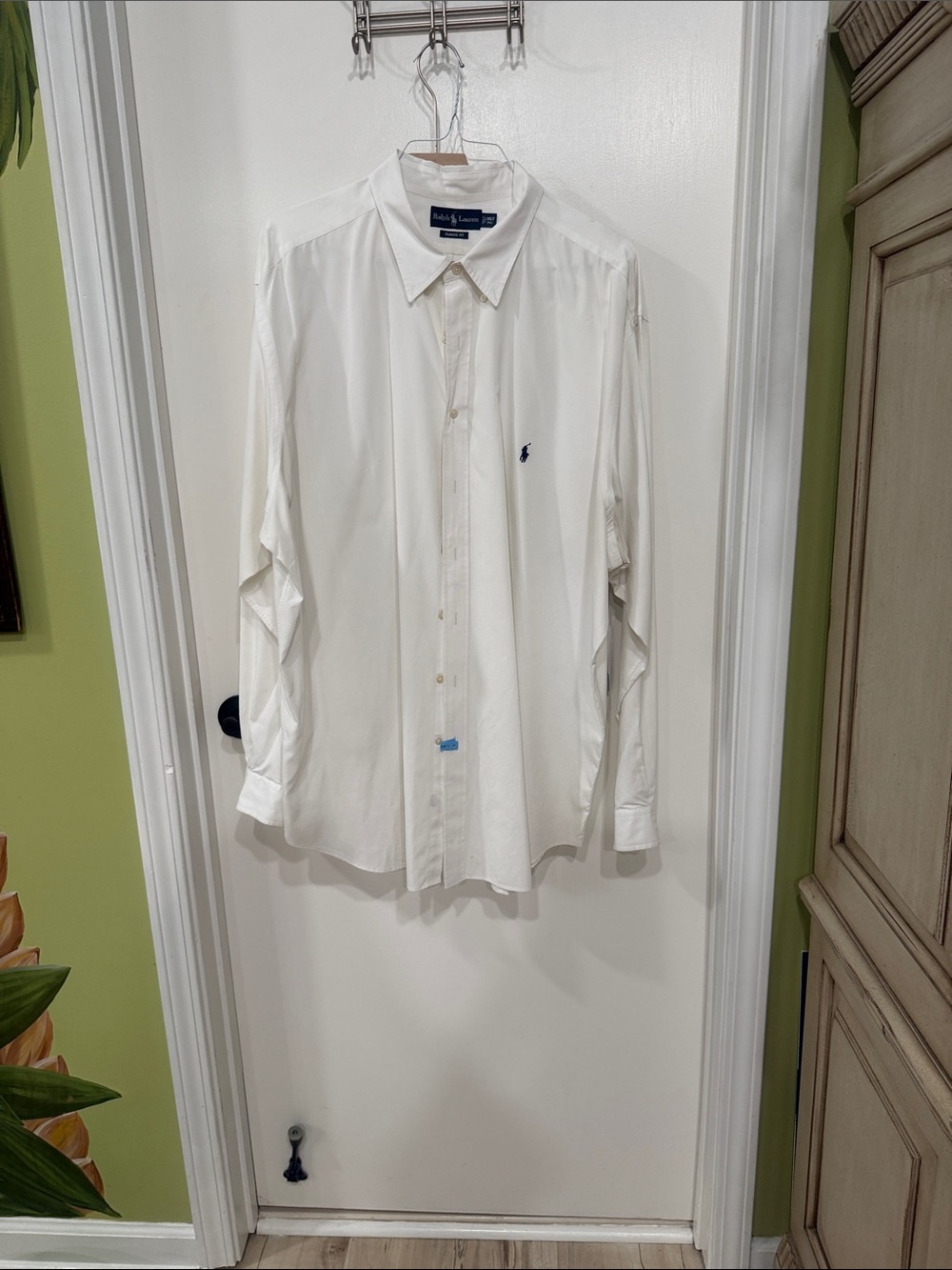Polo by Ralph Lauren White Long-Sleeve Button-Down Dress Shirt